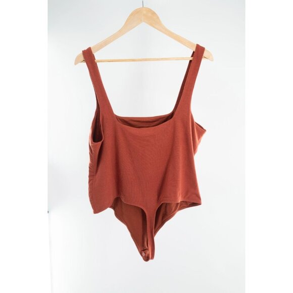 Good American Modern Tank Bodysuit Brick | 3XL - Picture 4 of 10